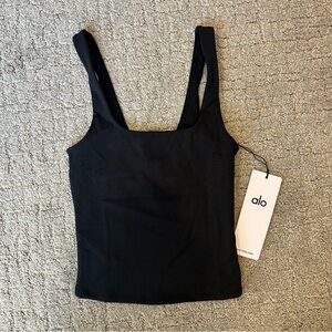 Alo Women’s Softsculpt Precision Tank Black Size XS NEW